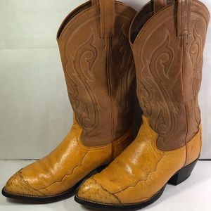 Men's Tony Lama CY913 Smooth Ostrich  Toe 6.5 EE